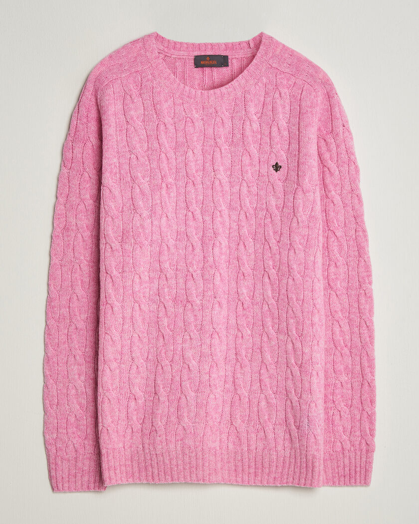 Morris Archard Cable Sweater Pink – Vaaleanpunainen