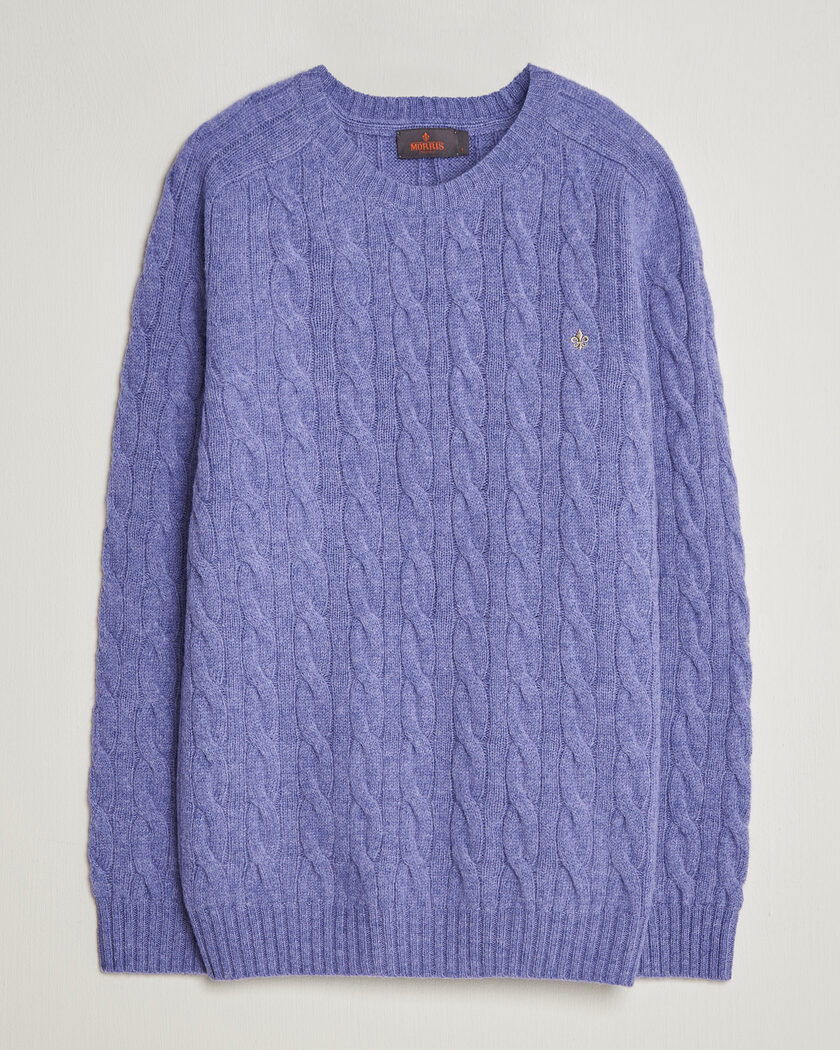Morris Archard Cable Sweater Purple – Liila