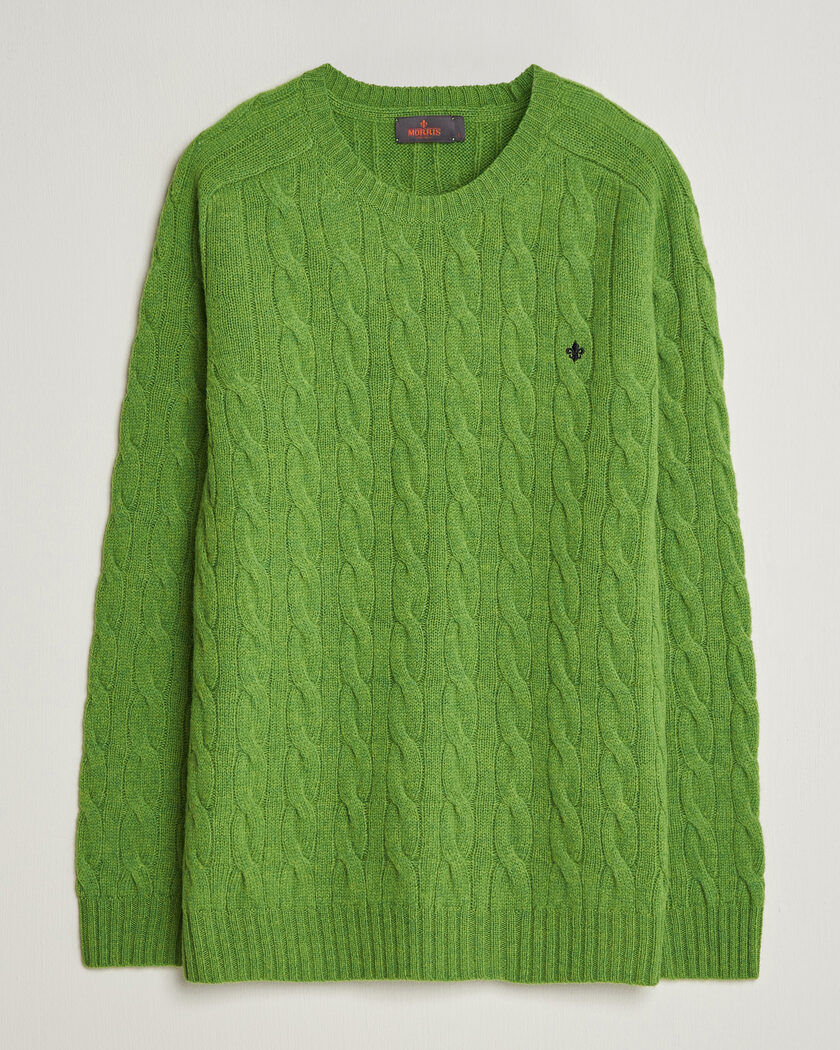 Morris Archard Cable Sweater Green – Vihreä