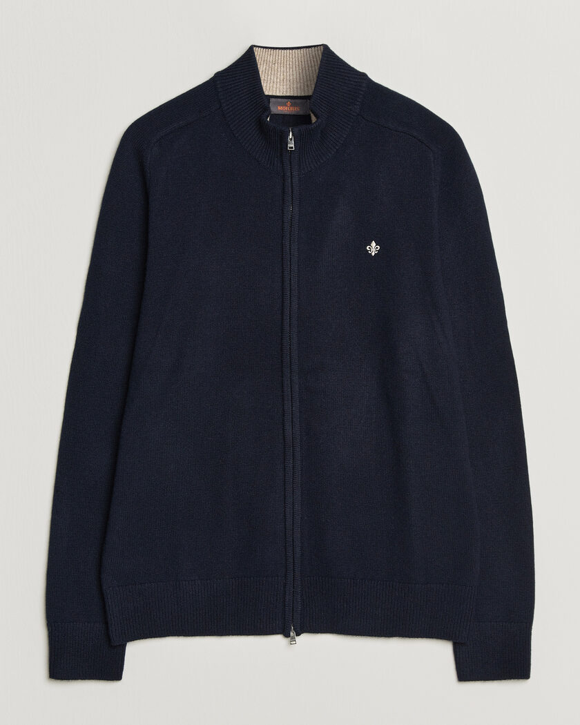 Morris Hertford Zip Cardigan Navy – Sininen
