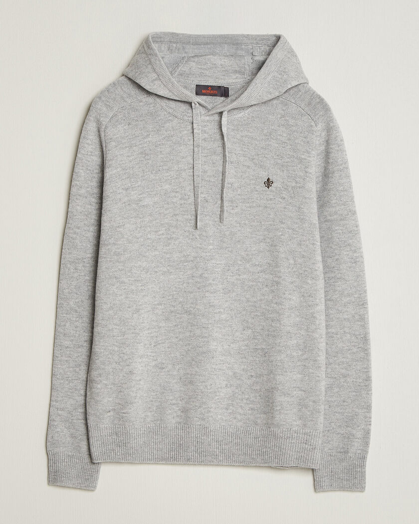 Morris Hertford Lambswool Hoodie Grey – Harmaa