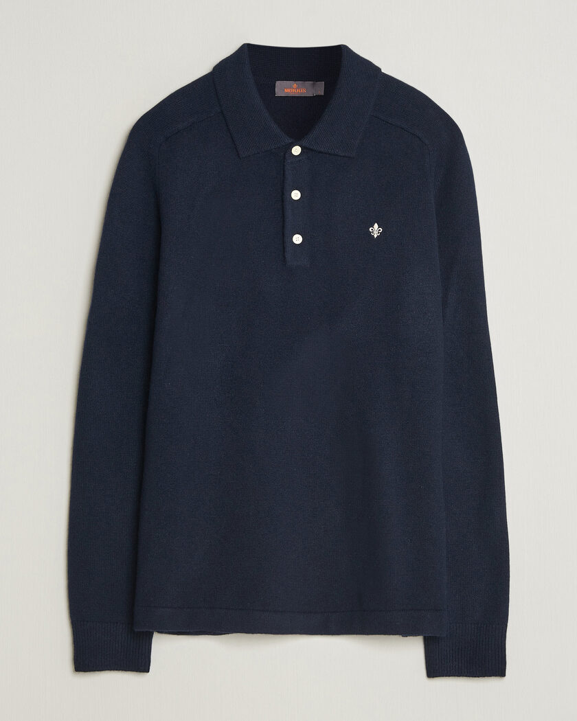 Morris Hetford Knitted Polo Navy – Sininen