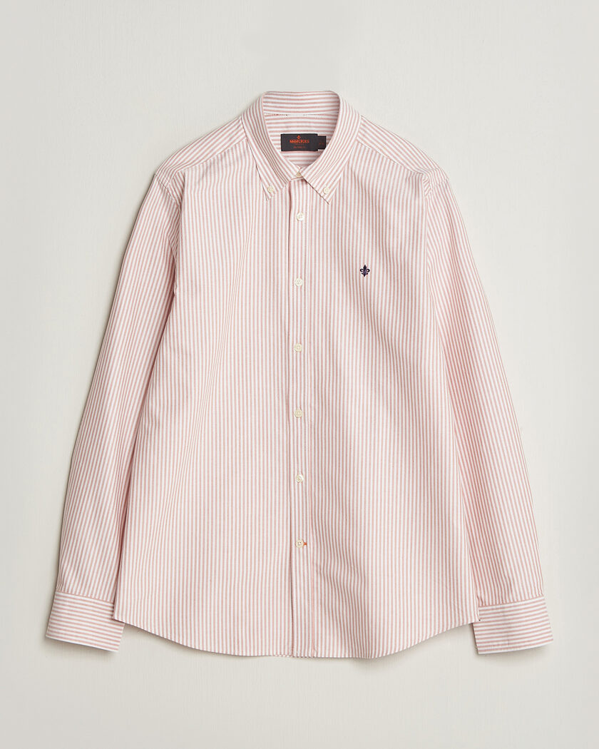 Morris Douglas Oxford Stripe Shirt Orange – Oranssi