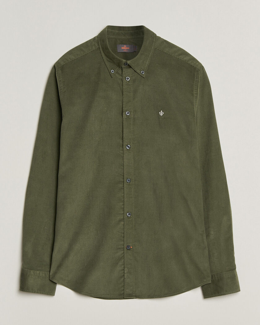 Morris Douglas Cord Shirt Olive – Vihreä