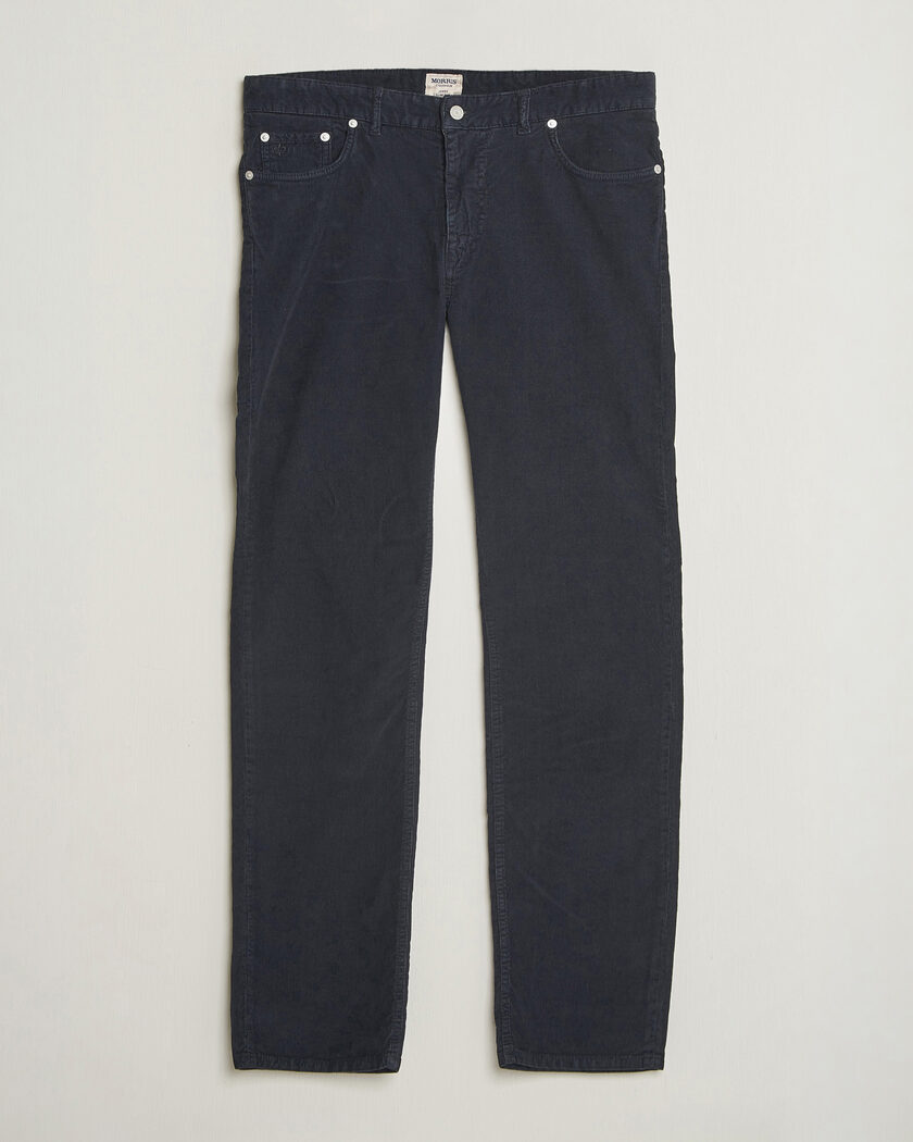 Morris James Cord 5-Pocket Pants Navy – Sininen