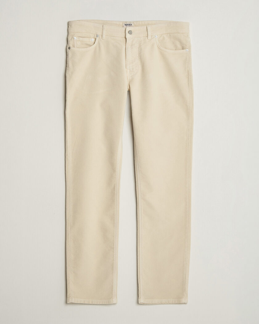 Morris James Winter Twill 5-Pocket Pants Off White – Valkoinen