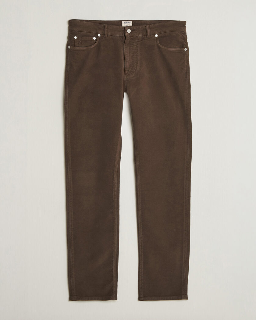 Morris James Winter Twill 5-Pocket Pants Brown – Ruskea