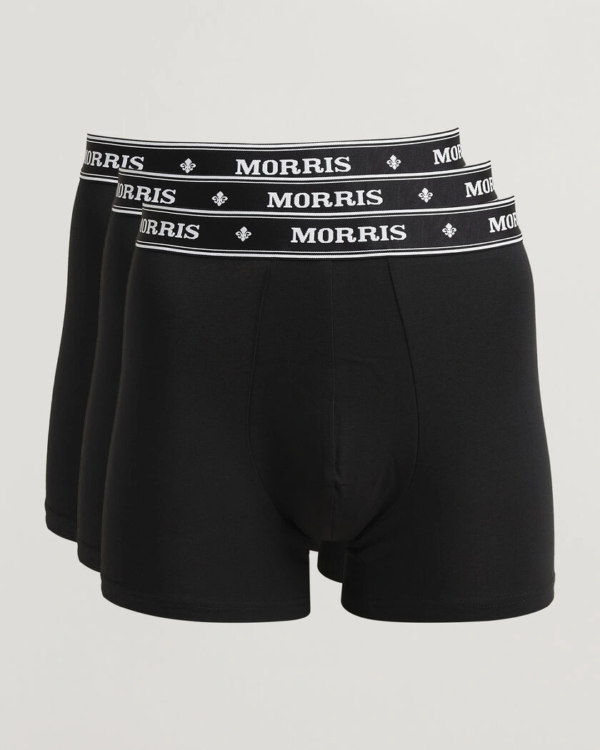 Morris Boxer Brief 3-Pack Black – Musta