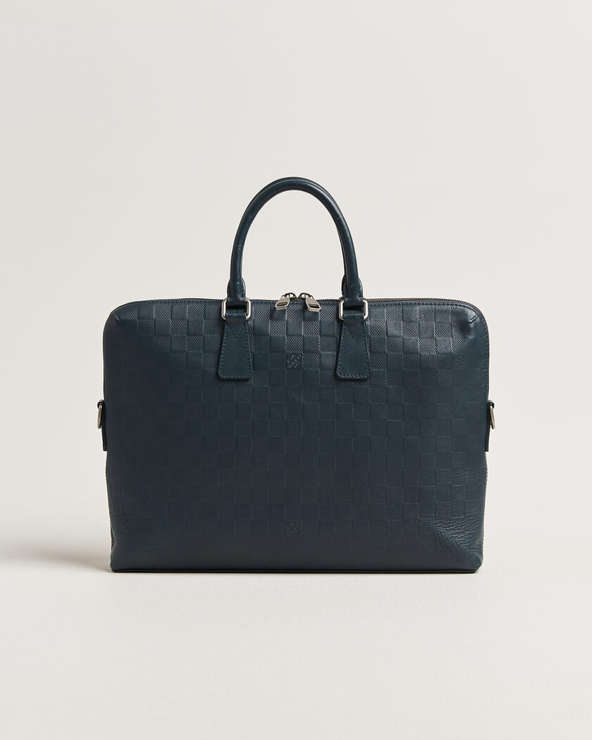 Louis Vuitton Pre-Owned Porte Documents Bag Damier Infini Onyx – Sininen