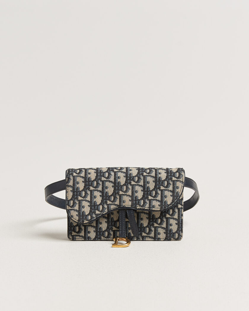 Dior Pre-Owned Saddle Rectangular Belt Bag Blue – Sininen