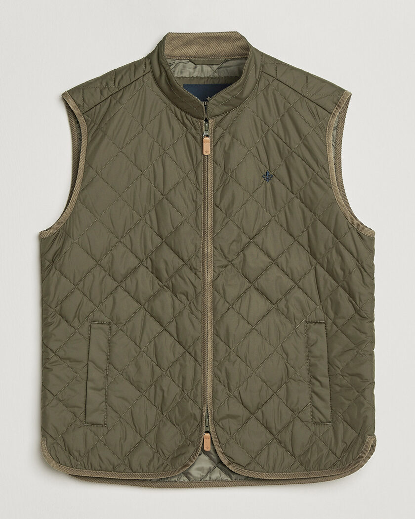 Morris Teddy Quilted Vest Olive – Vihreä
