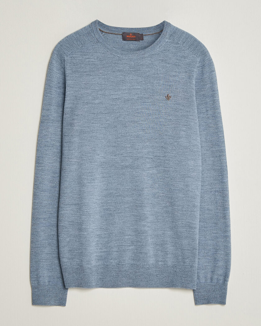 Morris Merino O-Neck Light Blue – Sininen