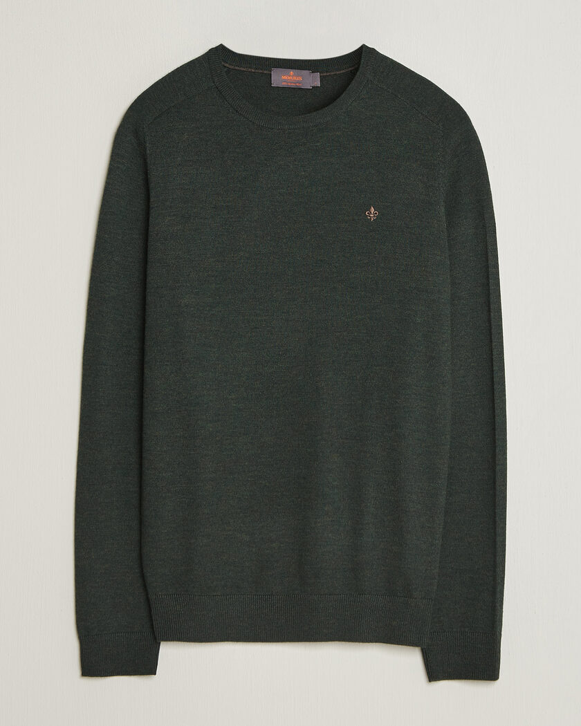 Morris Merino O-Neck Olive – Vihreä