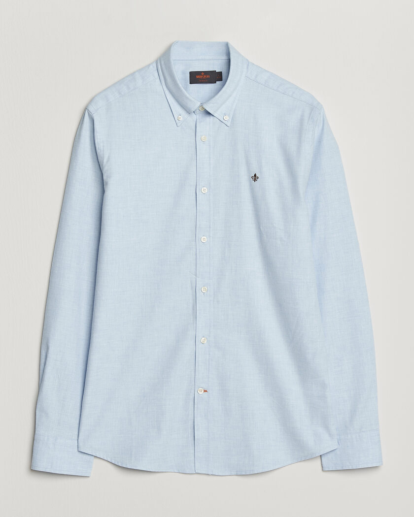 Morris Watts Flannel Shirt Light Blue – Sininen