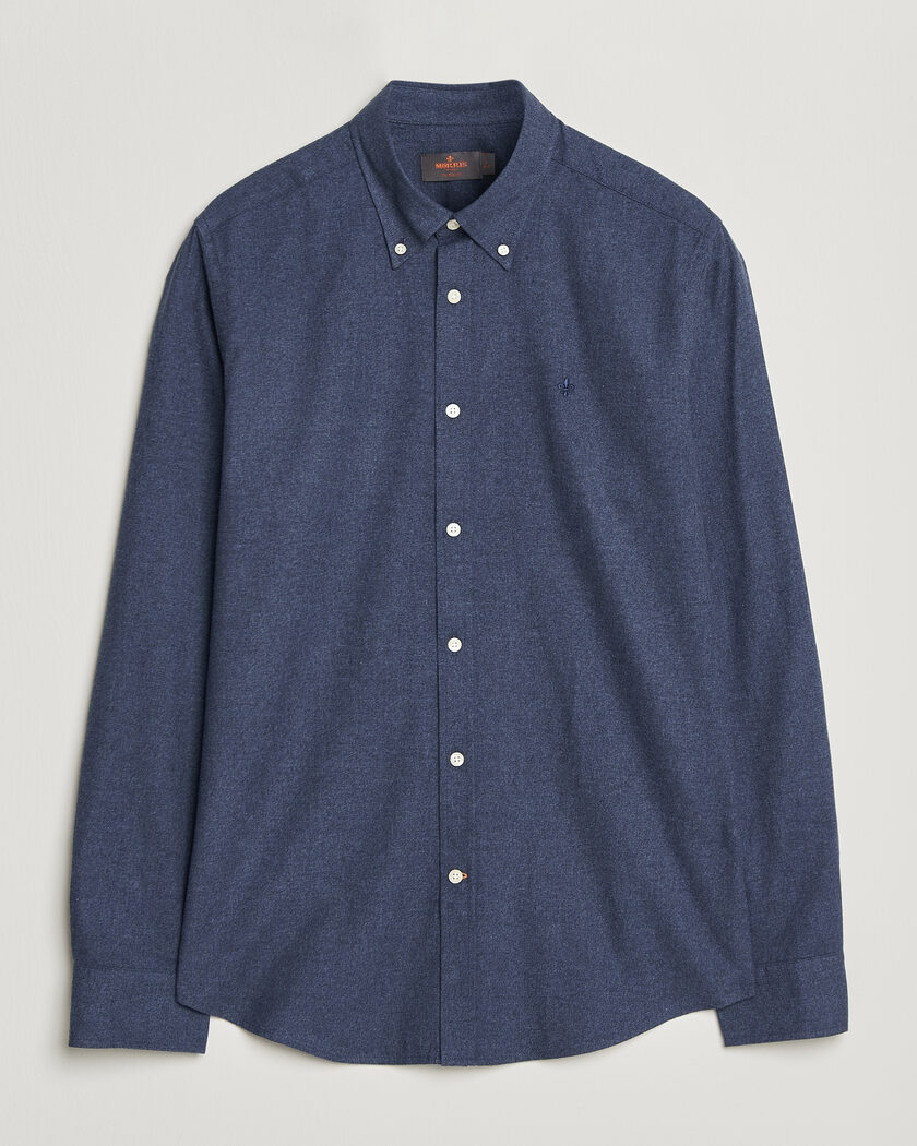 Morris Watts Flannel Shirt Navy – Sininen