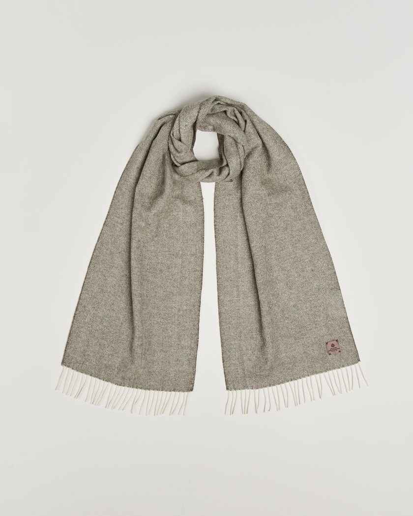 Amanda Christensen Wool Herringbone Scarf Green – Vihreä