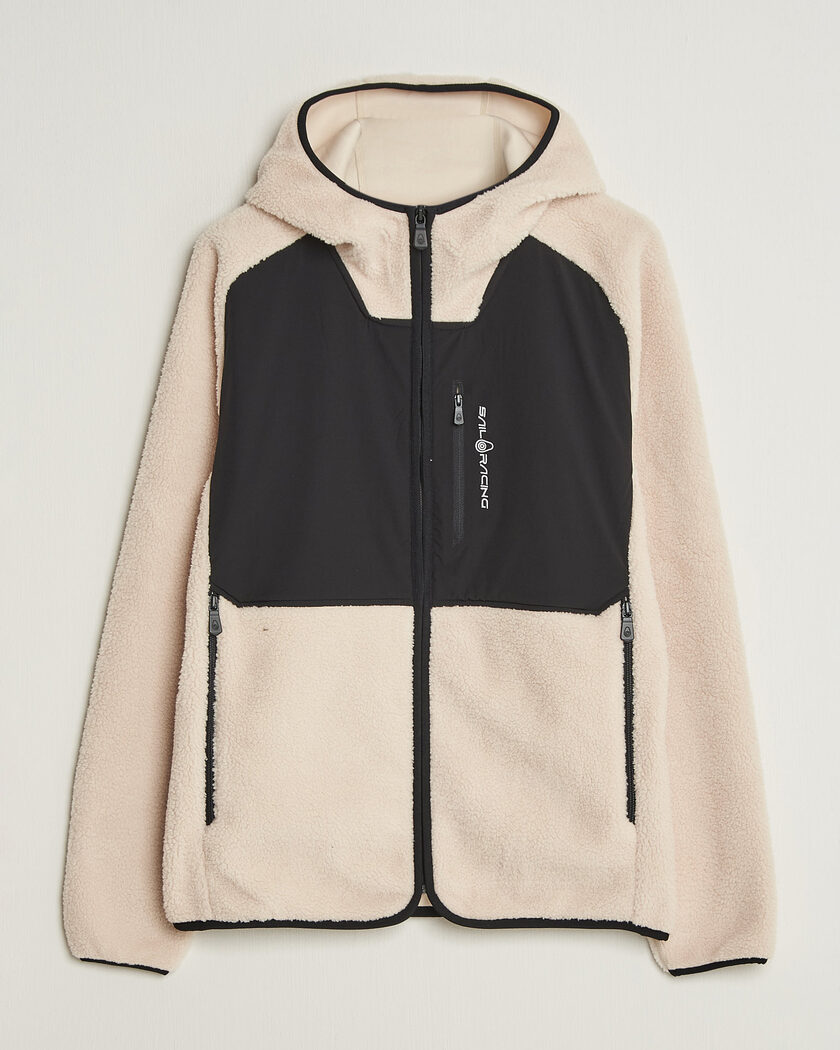 Sail Racing Patrol Pile Full Zip Hoodie Ivory – Valkoinen