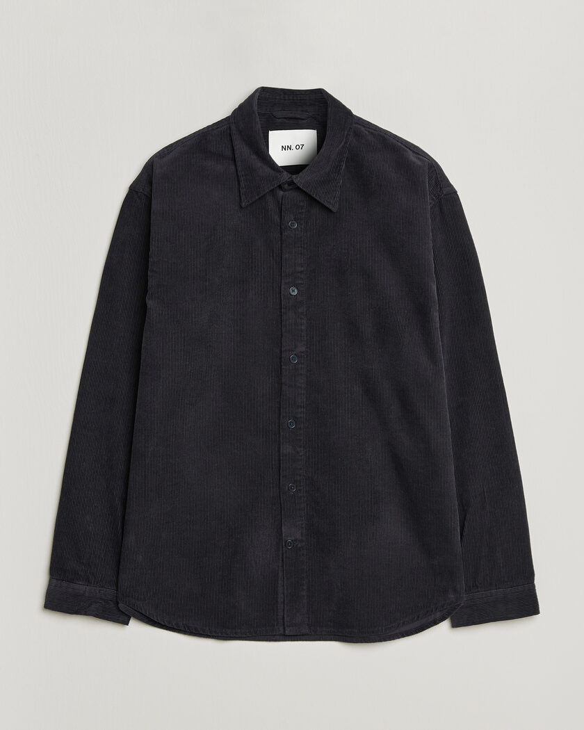 NN07 Casper Corduroy Overshirt Deep Navy – Sininen