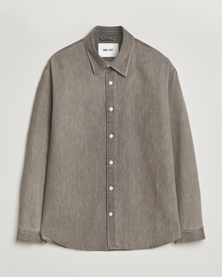 NN07 Casper Denim Overshirt Grey – Harmaa
