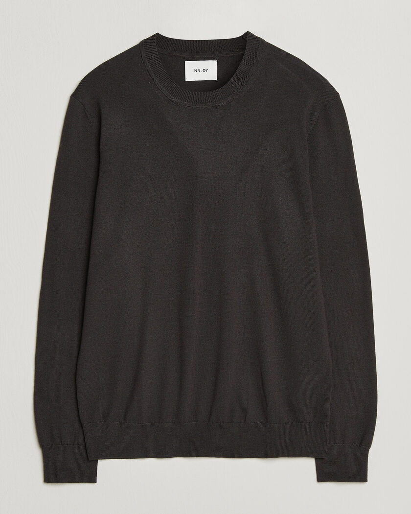 NN07 Ted Merino Crew Neck Pullover Deep Truffle – Ruskea
