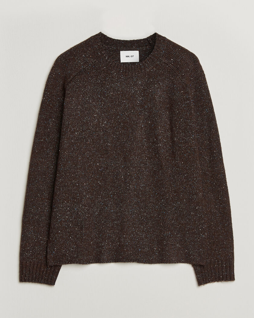 NN07 Jim Neps Wool Knitted Sweater Deep Truffle – Ruskea