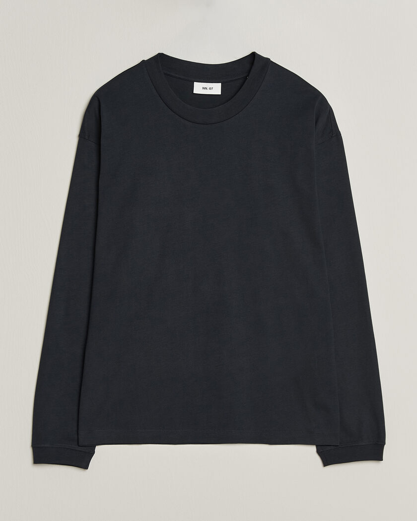 NN07 Lionel Suvin Cotton Long Sleeve T-Shirt Deep Navy – Sininen