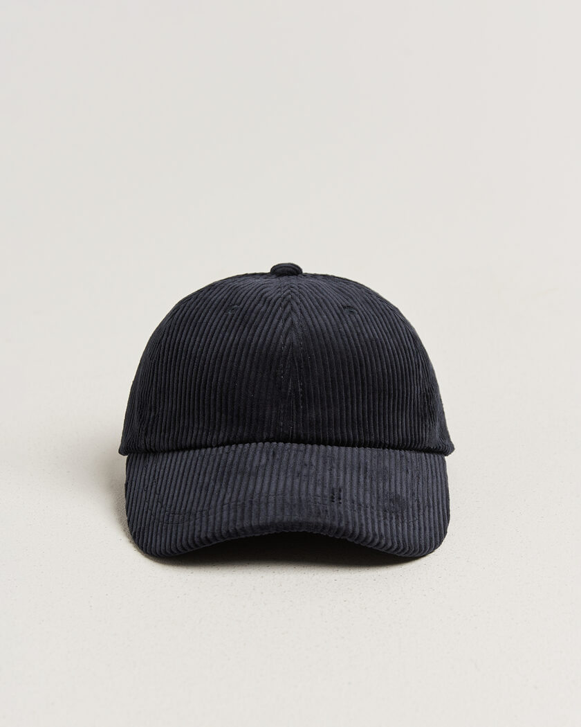 NN07 Corduroy Dad Cap Deep Navy – Sininen