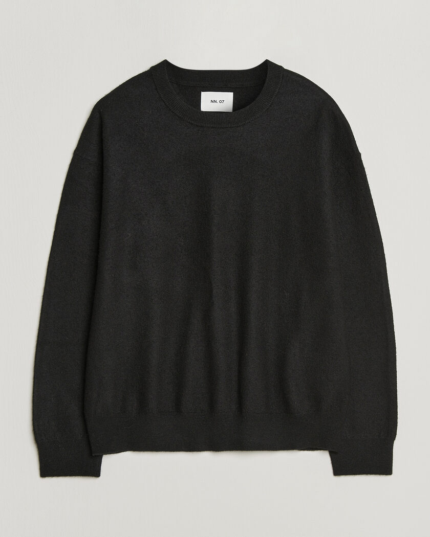 NN07 Jasper Soft Boiled Wool Sweater Black – Musta