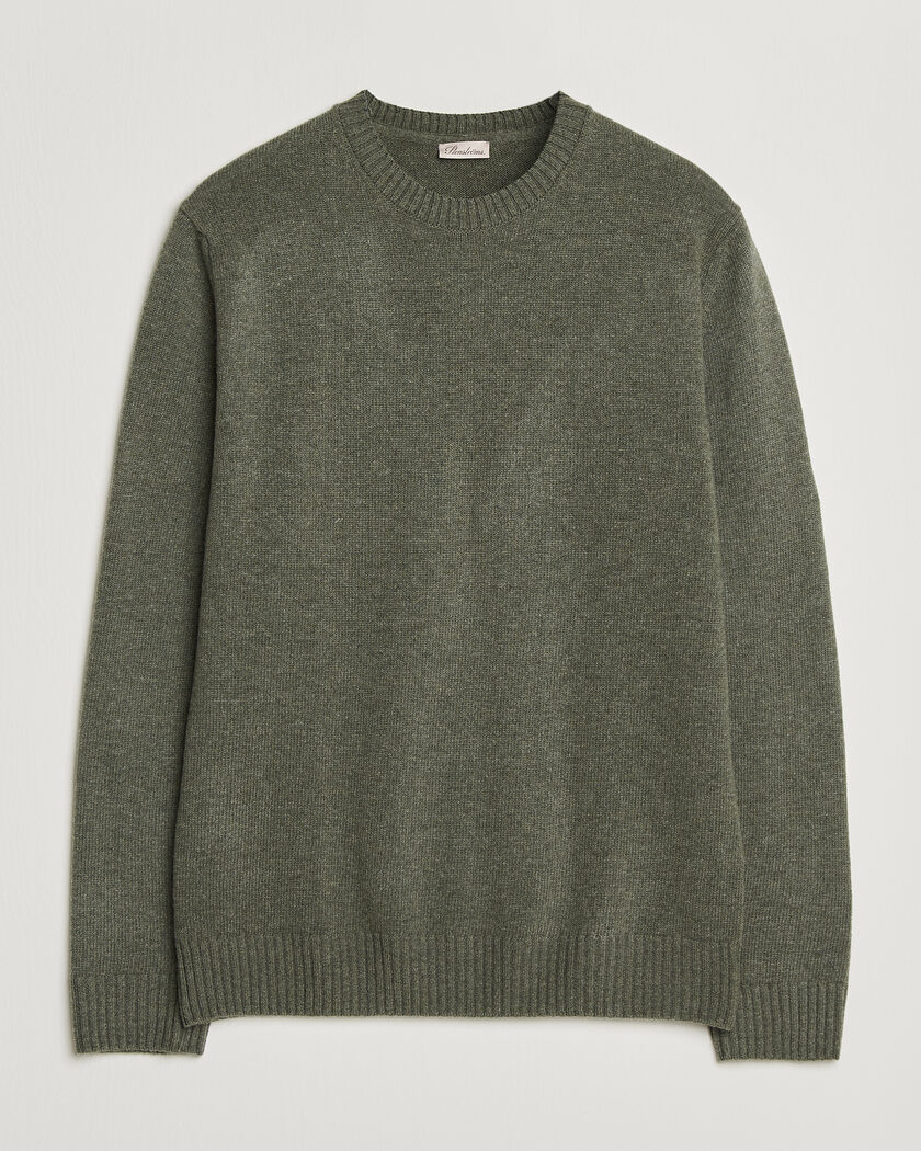 Stenströms Brushed Merino Crew Neck Green – Vihreä