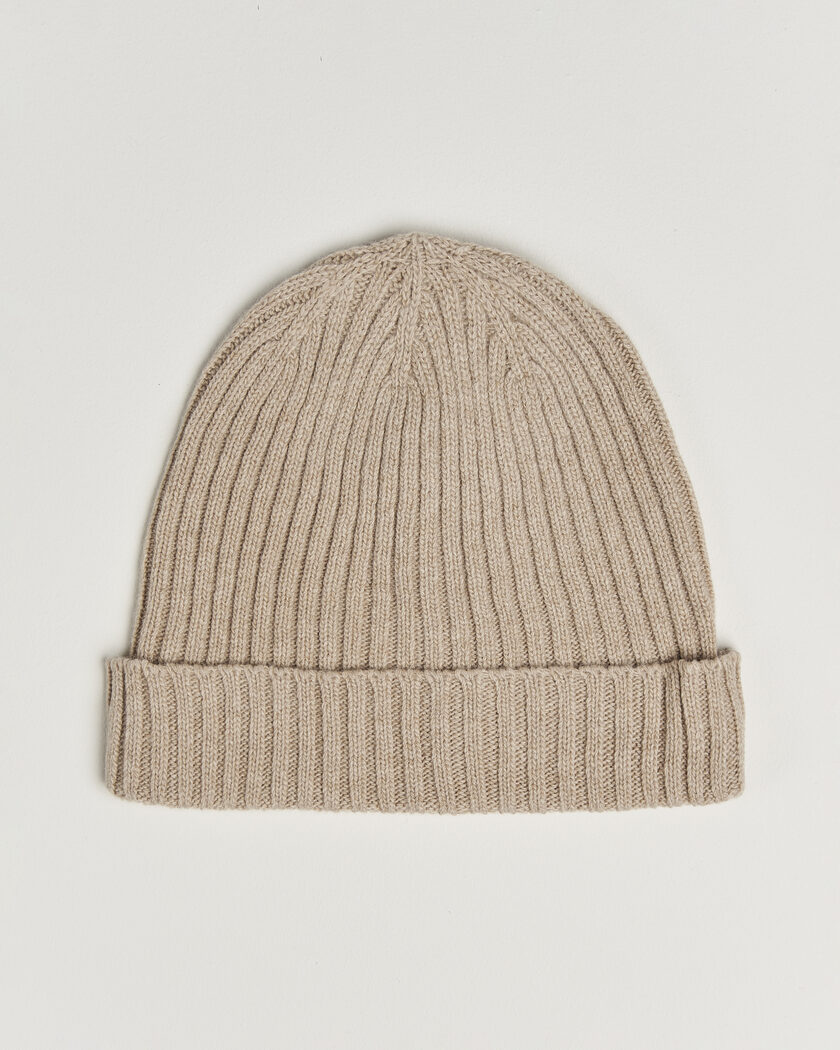 Stenströms Brushed Merino Beanie Beige – Beige