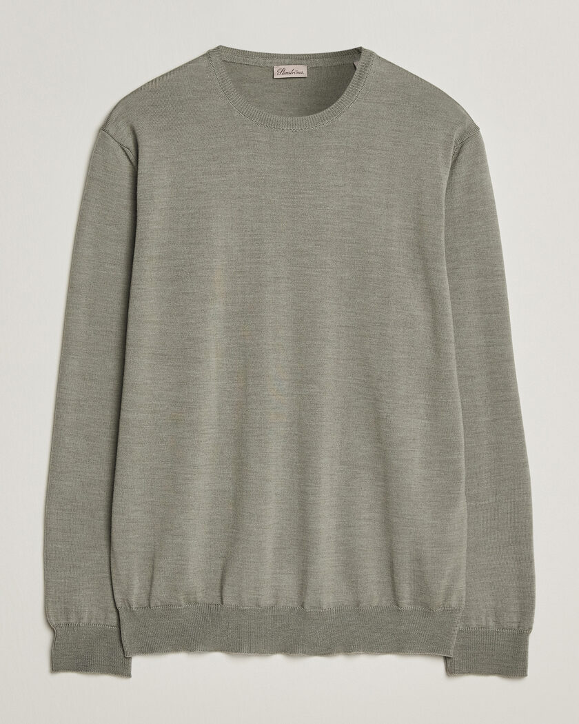 Stenströms Merino Crew Neck Green/Grey – Vihreä