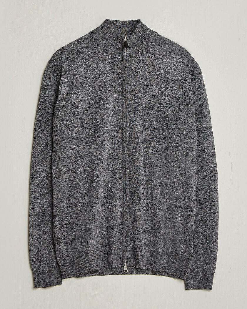 Stenströms Merino Full Zip Grey – Harmaa