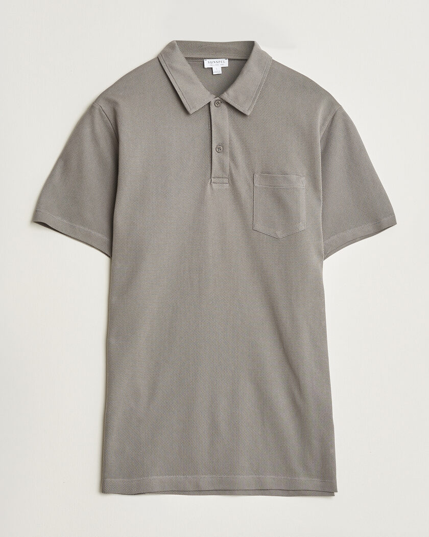 Sunspel Riviera Polo Shirt Smoke Grey – Harmaa