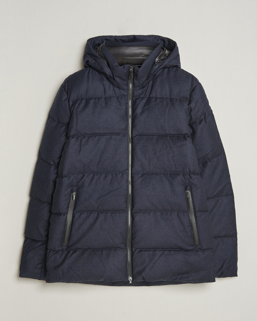 UBR Concord Jacket Savile Navy Melange Wool – Sininen