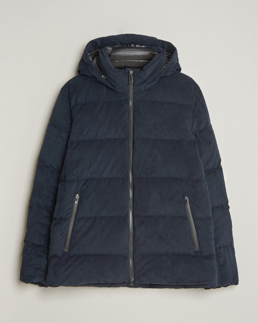 UBR Concord Jacket Savile Neo Suede Navy – Sininen