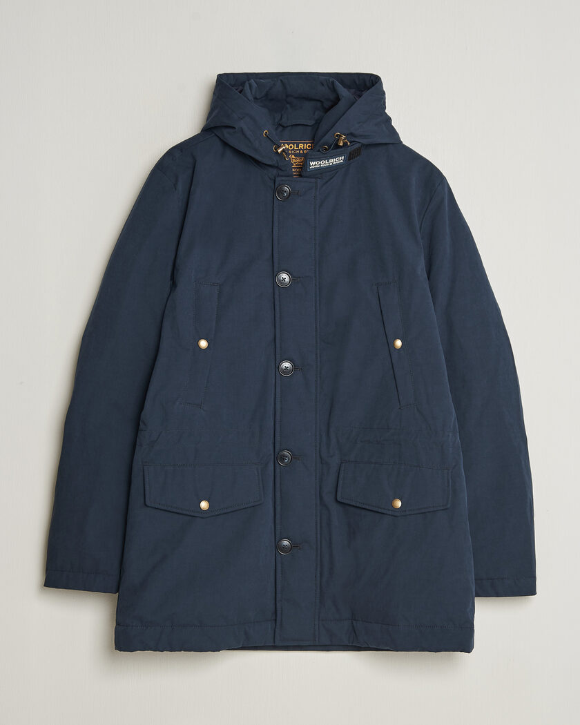 Woolrich Mountain Cloth Parka Melton Blue – Sininen