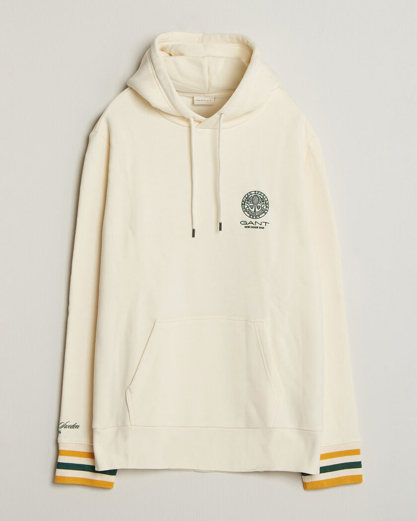 Gant Tournament Hoodie Cream – Valkoinen