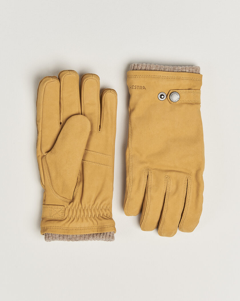 Hestra Bergvik Fleece Liner Buckle Nubuck Glove Tan – Keltainen