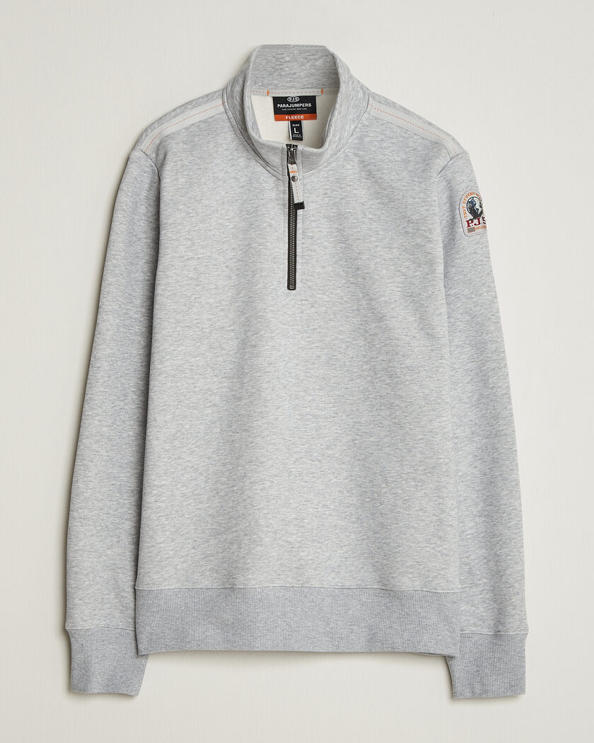 Parajumpers Broad Peak Super Easy Half Zip Sweatshirt Ash Grey Melange – Harmaa