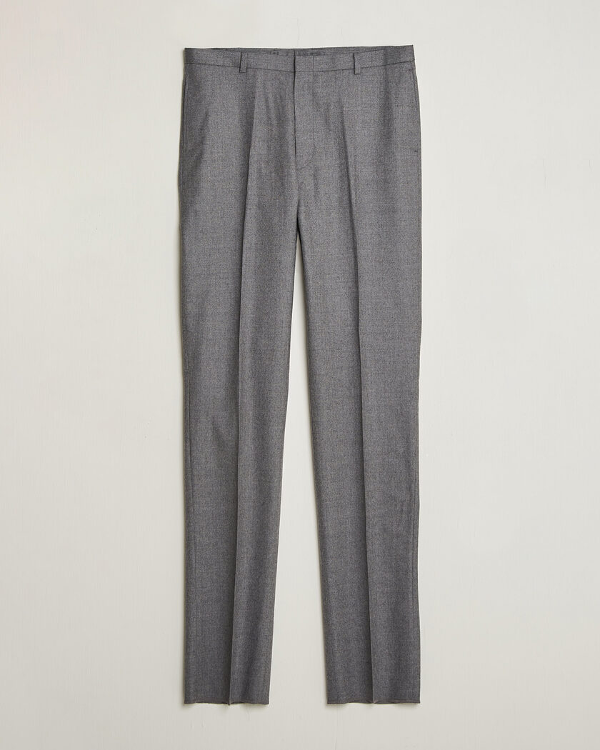 Kamakura Shirts Saxony Wool Ivy Trousers Mid Gray – Harmaa