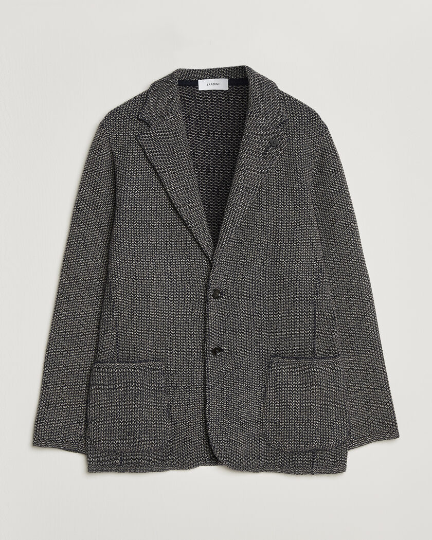 Lardini Structured Cashmere Blazer Navy – Sininen