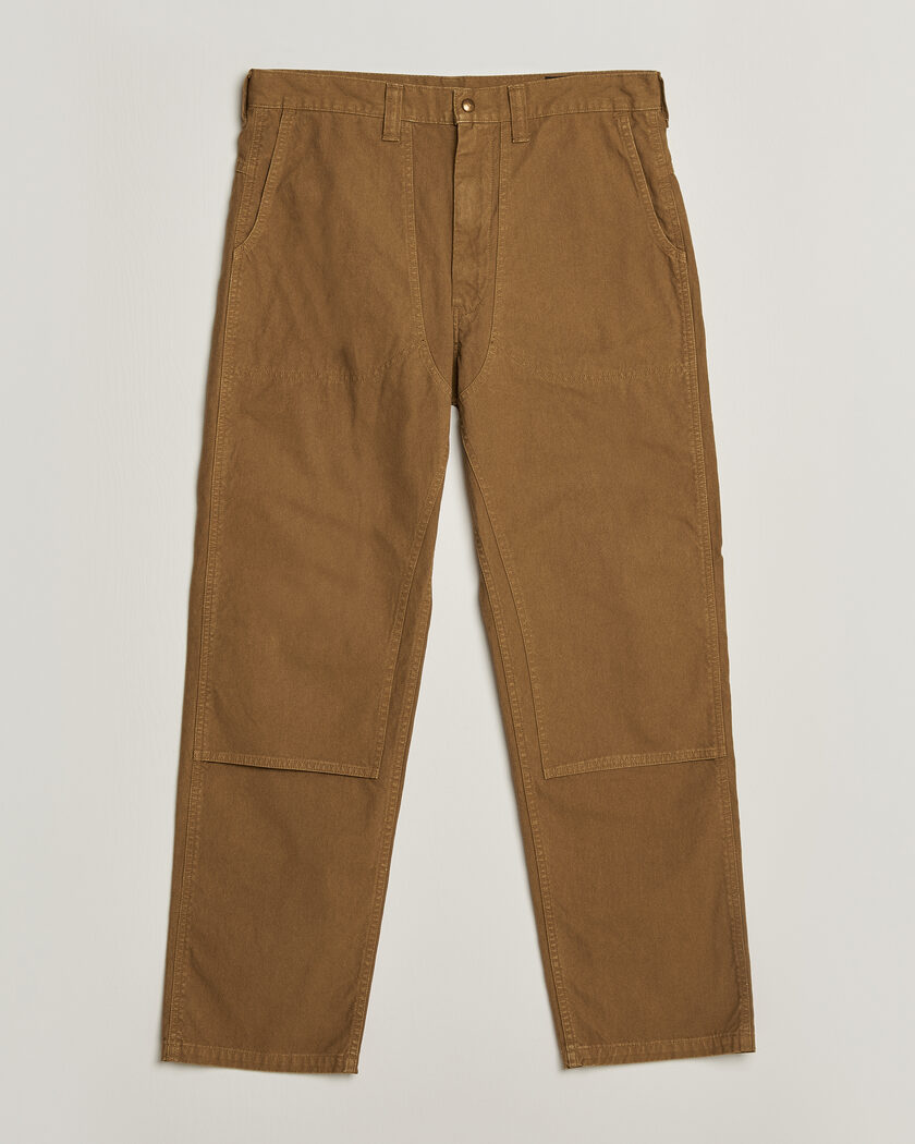 orSlow Double Knee Work Trousers Brown – Ruskea
