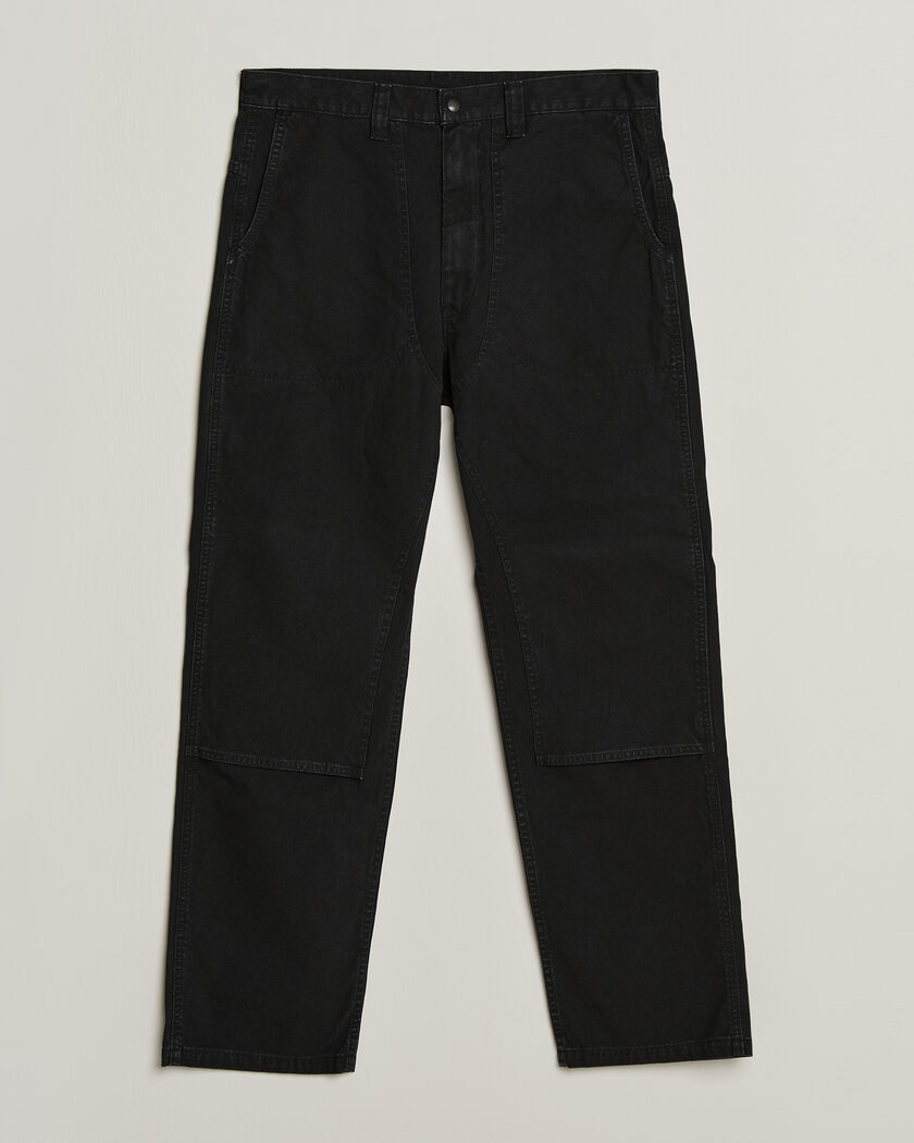 orSlow Double Knee Work Trousers Black – Musta