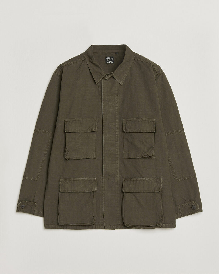 orSlow B.D.U. Stone Washed Jacket Coffee Brown – Ruskea