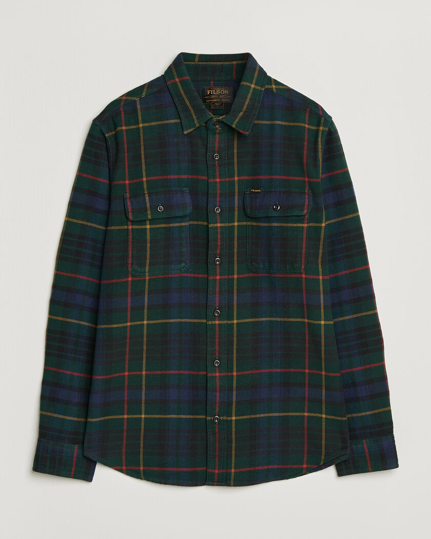 Filson Vintage Flannel Work Shirt Green/Navy – Vihreä