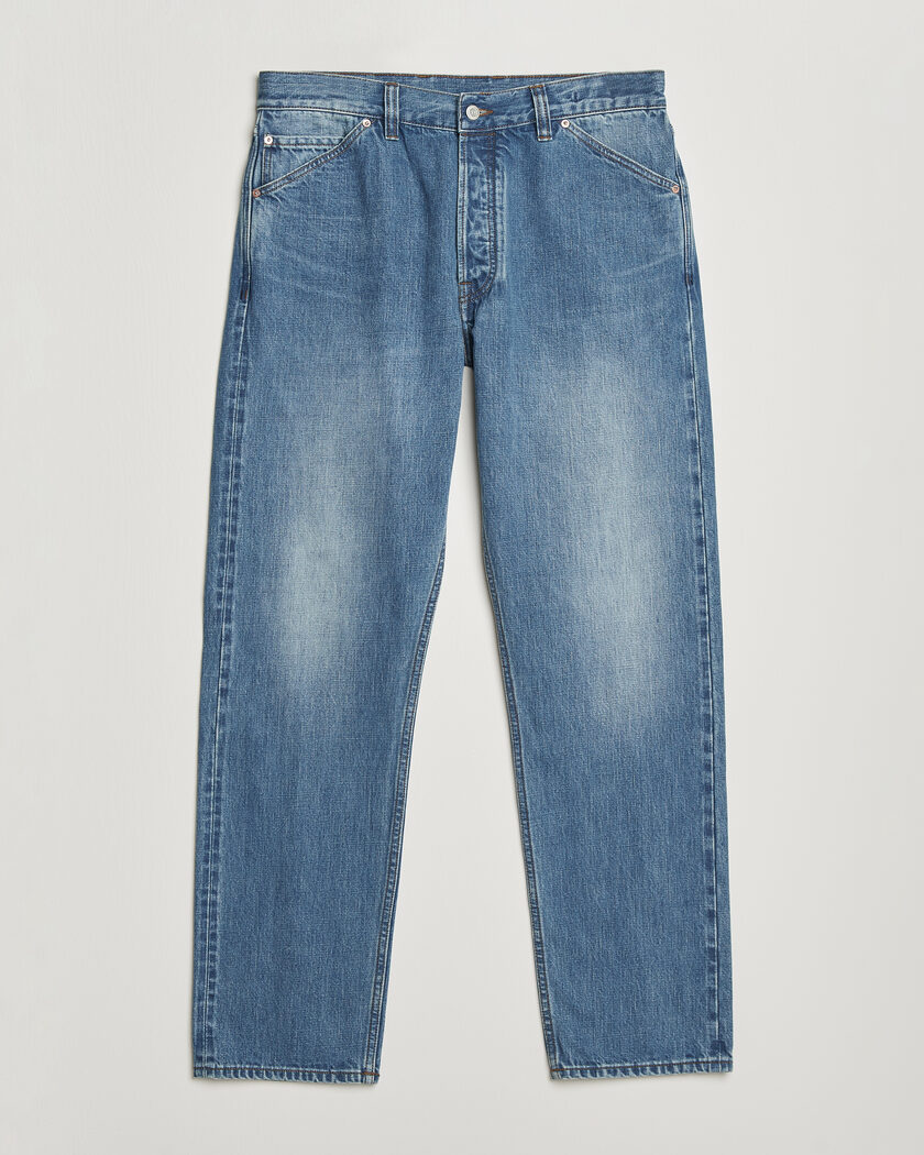 Drake's 5-Pocket Japanese Selvedge Denim Stone Wash – Sininen