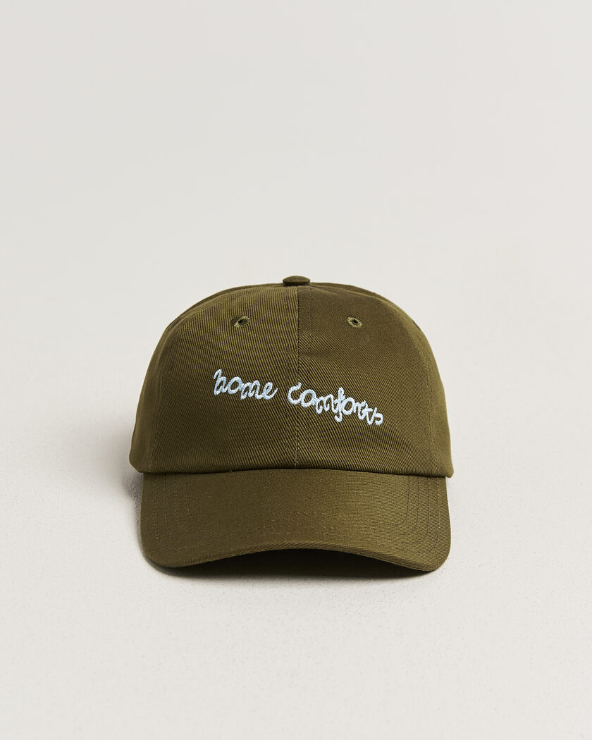 Drake's Home Comforts Twill Baseball Cap Brown – Vihreä