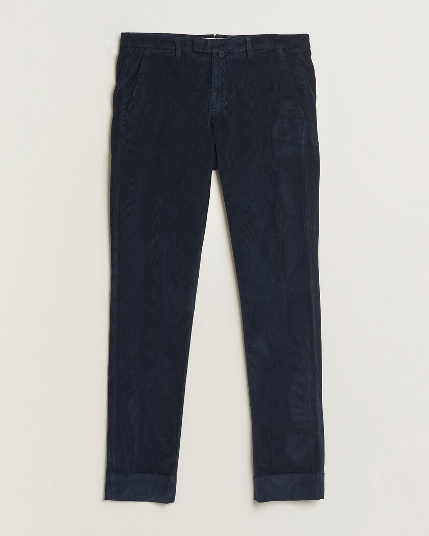 Briglia 1949 Slim Fit Corduroy Trousers Navy – Sininen