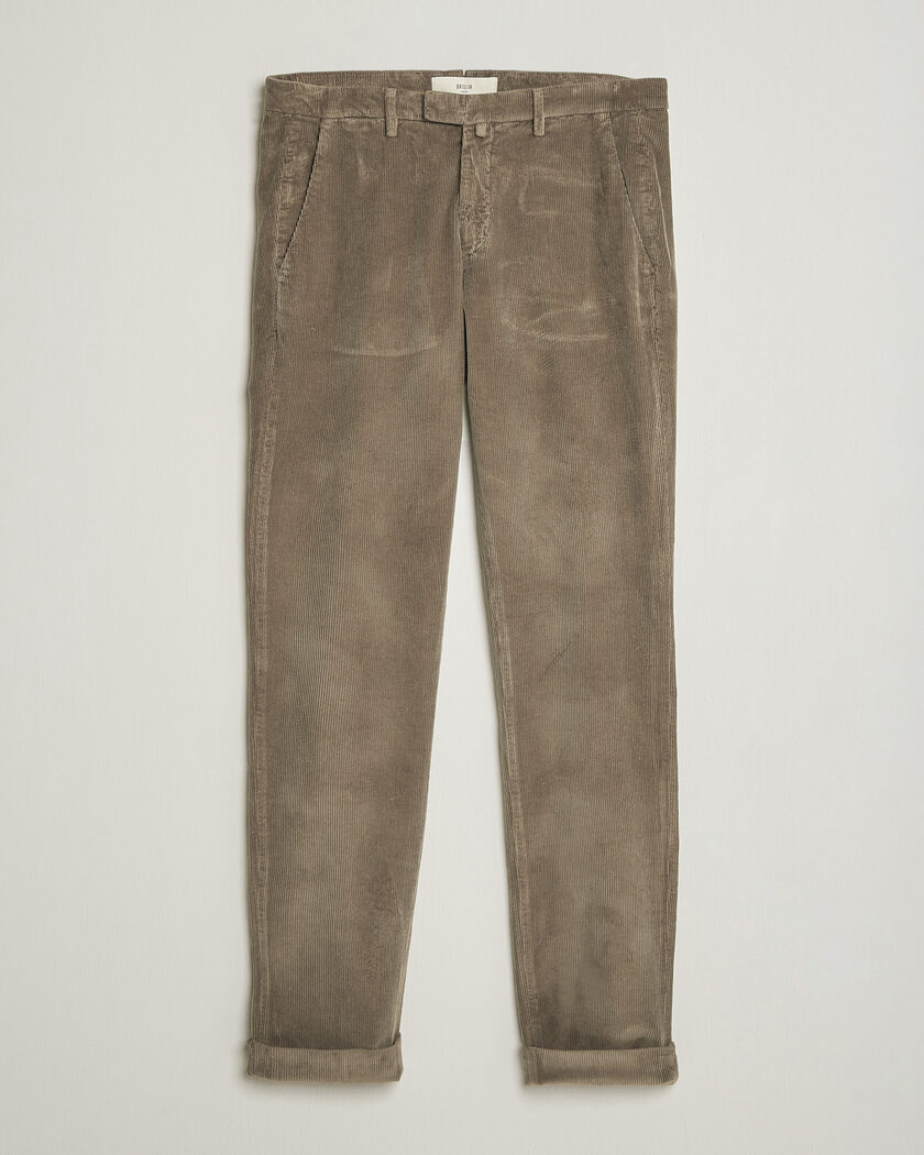 Briglia 1949 Slim Fit Corduroy Trousers Taupe – Ruskea