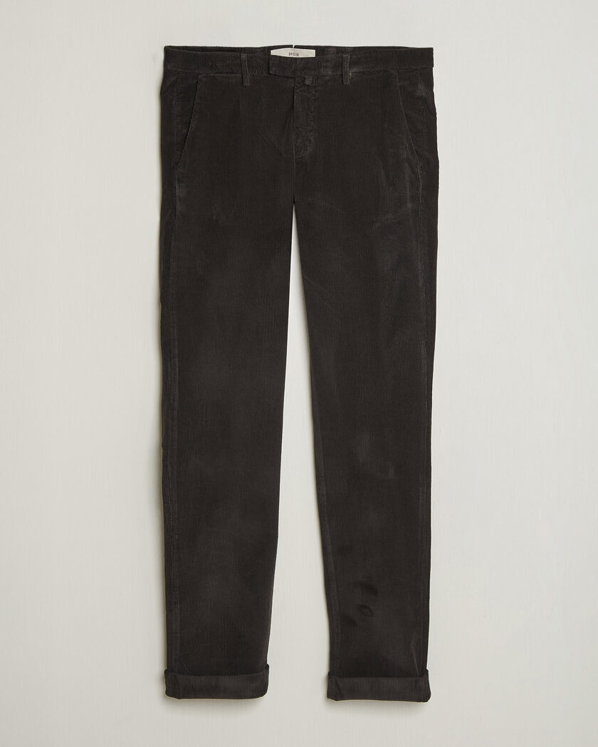 Briglia 1949 Slim Fit Corduroy Trousers Dark Brown – Ruskea